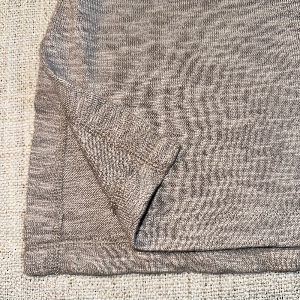 J. JILL PURE JILL Heather Gray V-Neck Pullover Top Sweater Tunic Womens Petite S - Picture 5 of 12